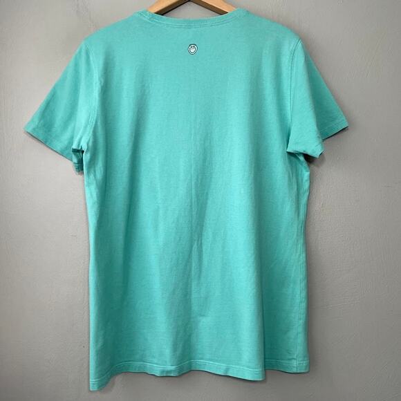 Life is Good Apple Tee Size Medium Blue T Shirt Teacher Homeschool Children - Picture 4 of 8